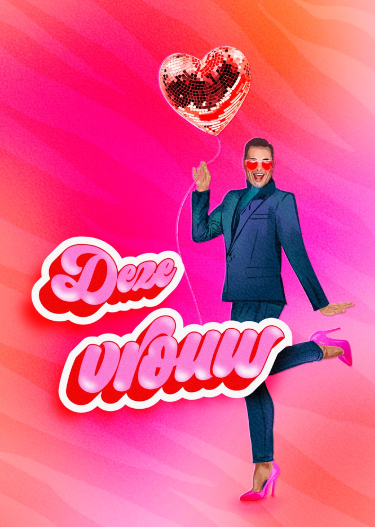 Moederdagkaart deze vrouw Kaart Fred van Leer