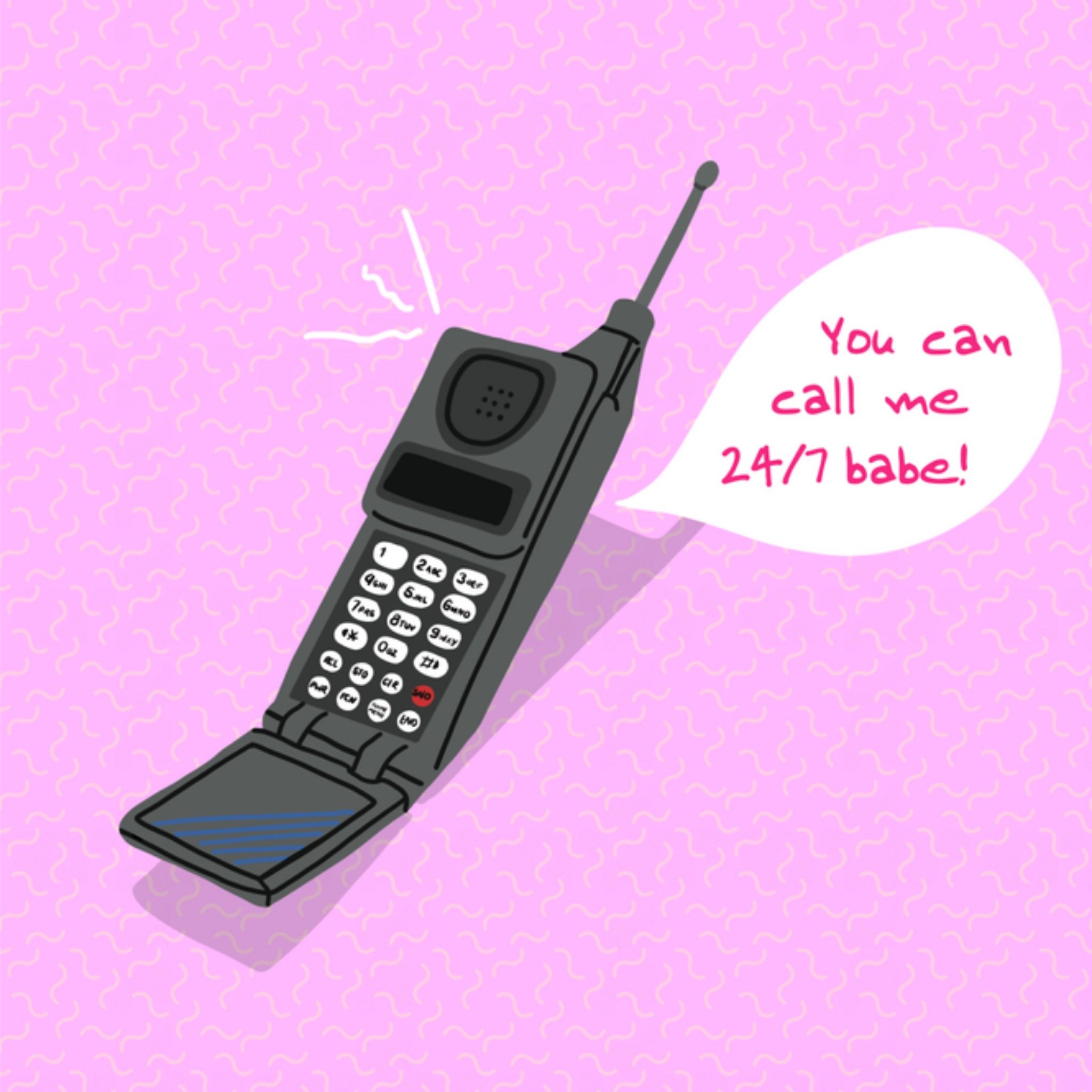 Greetz Denken aan kaart telefoon Vierkant