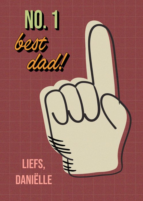 Greetz | Vaderdagkaart | No. 1 Best Dad