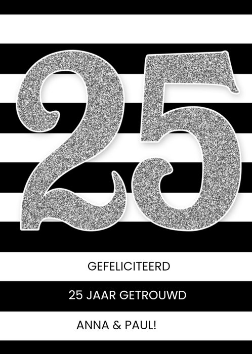 Greetz | Huwelijksjubileum | 25 jaar getrouwd