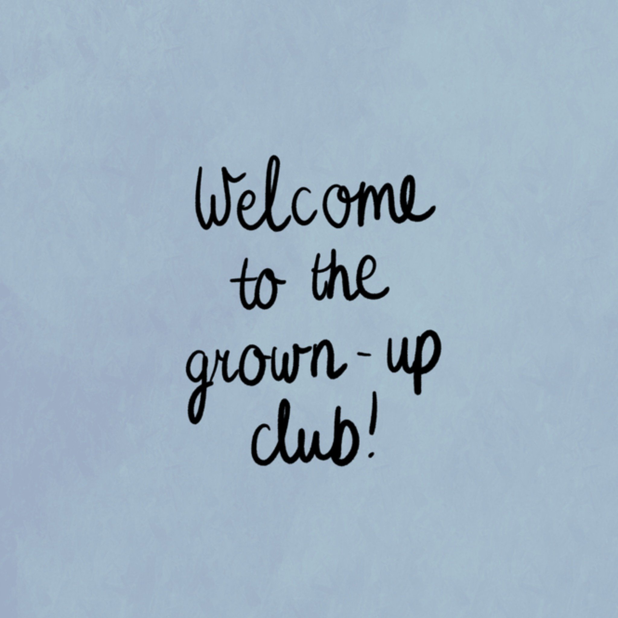 Greetz Verjaardagskaart grown-up club Vierkant
