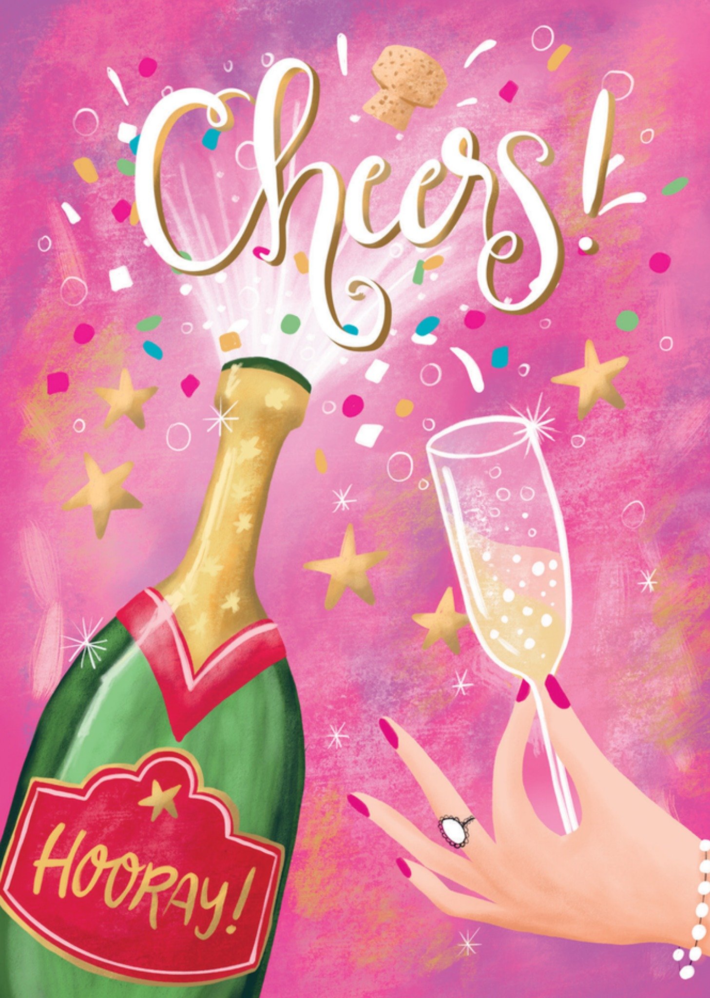 Aniet Illustration Verjaardagskaart Cheers Standard Card