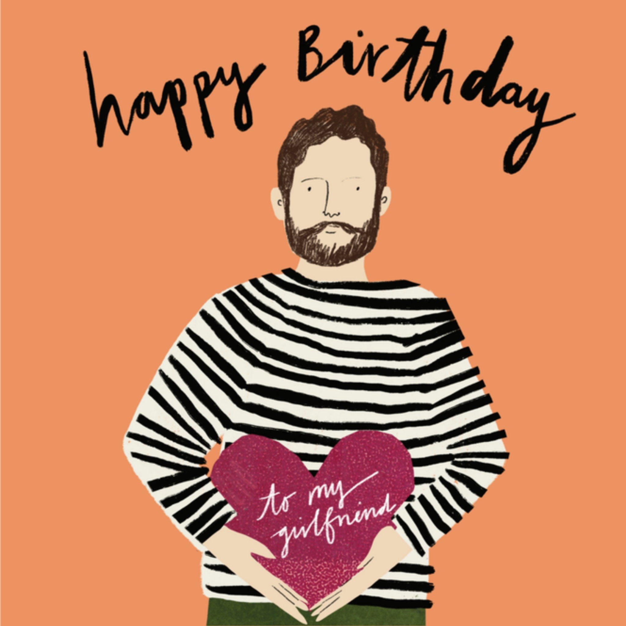 Greetz Verjaardagskaart illustratie Vierkant