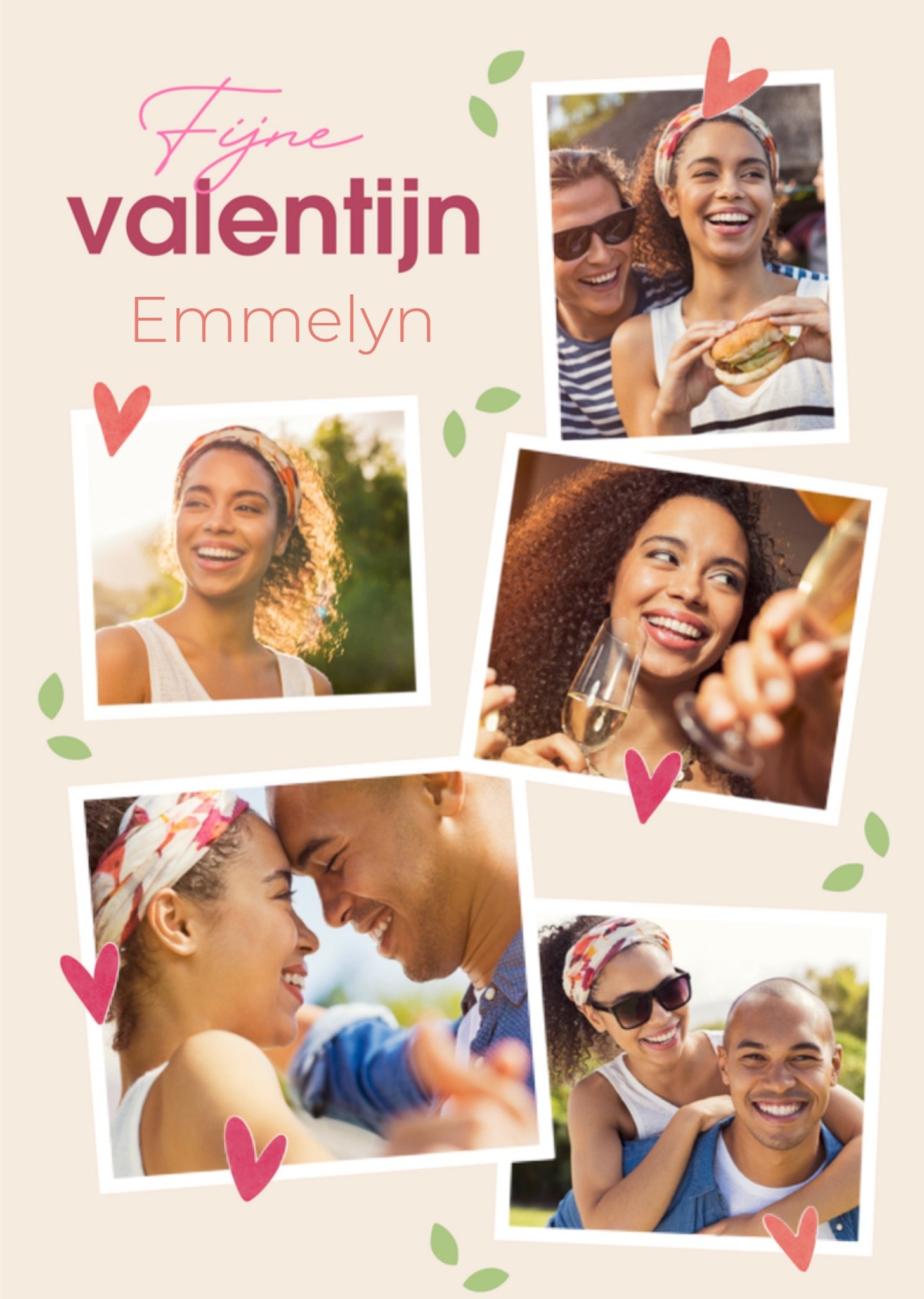 Greetz Valentijnskaart Fijne valentijn Met fotos Standard Card