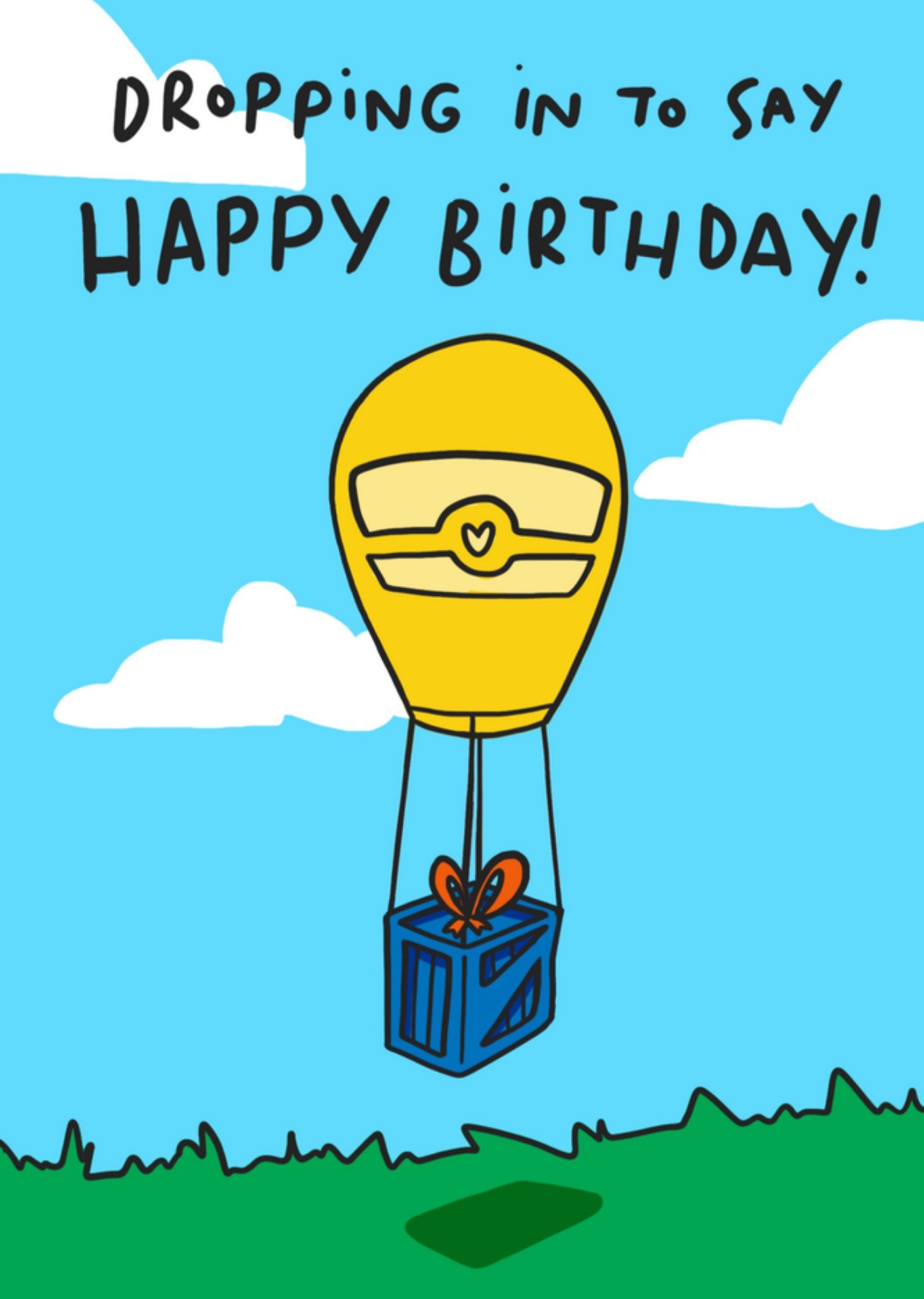 Greetz Verjaardag Luchtballlon Standard Card