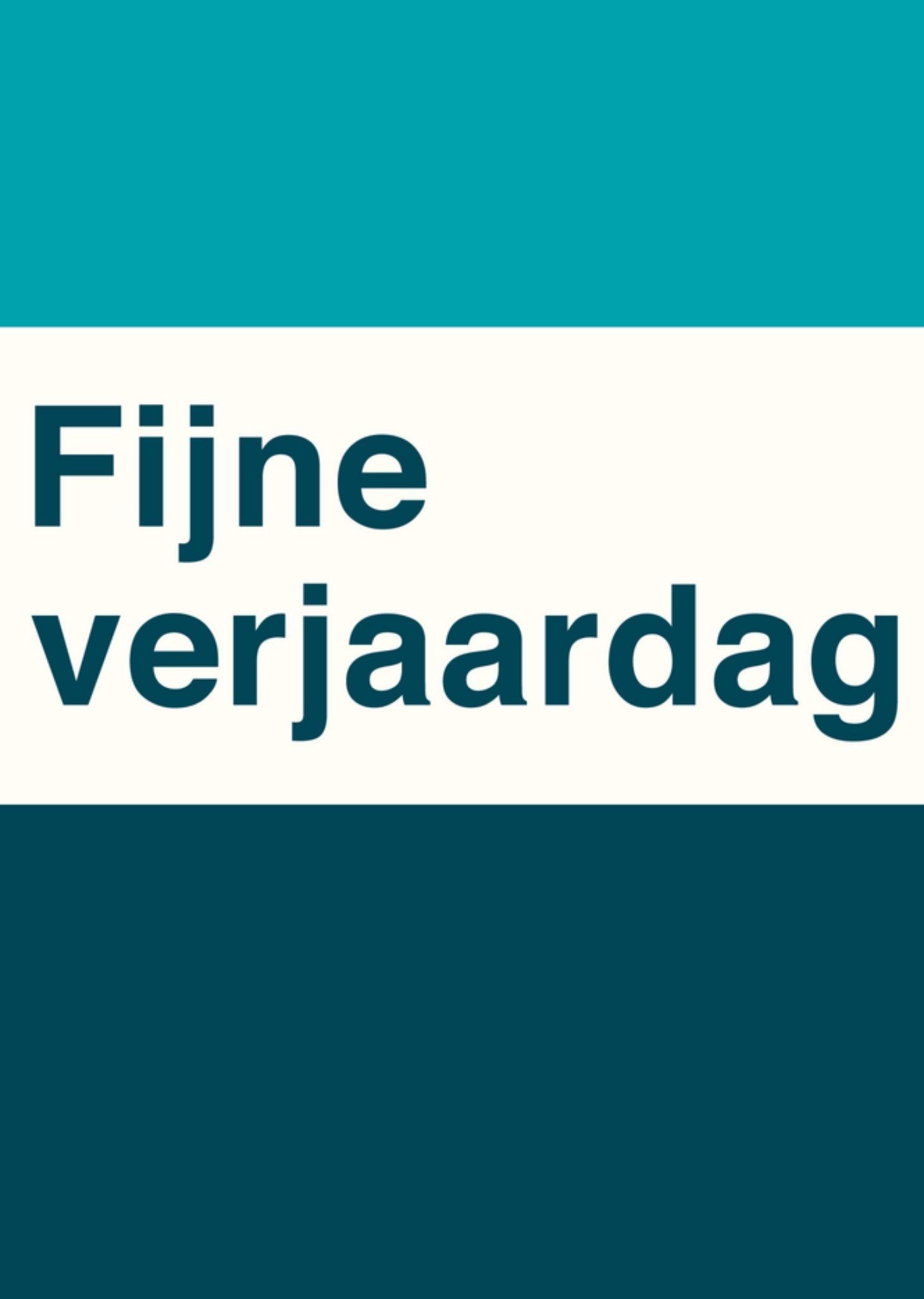 Greetz Verjaardag Blauw Standard Card