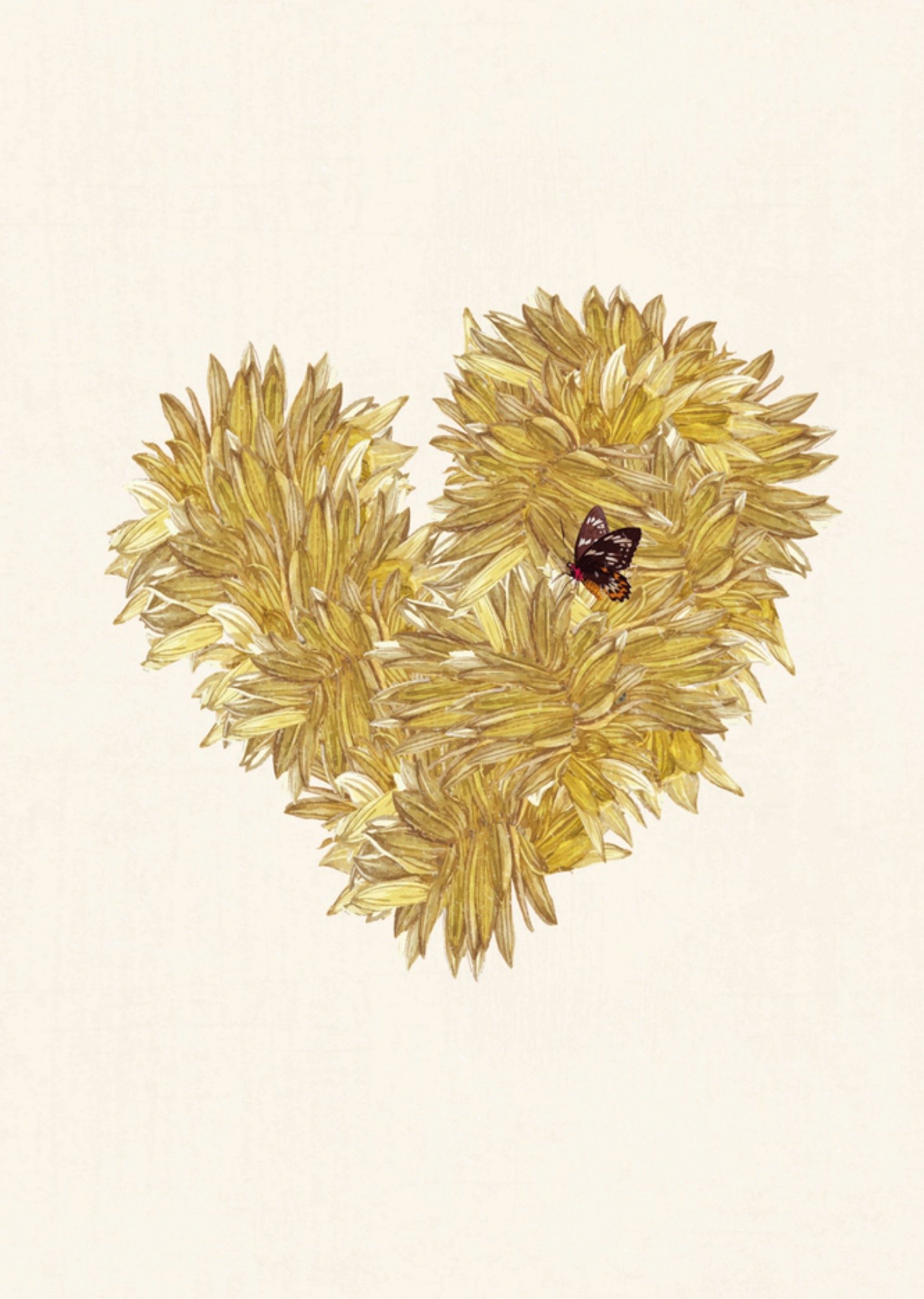 Condoleancekaart hartje Kaart Melolelo