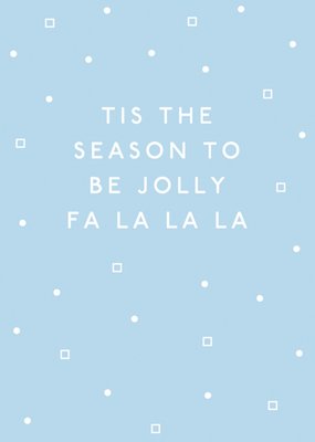 Sadler Jones | Kerstkaart | Blauw | Jolly