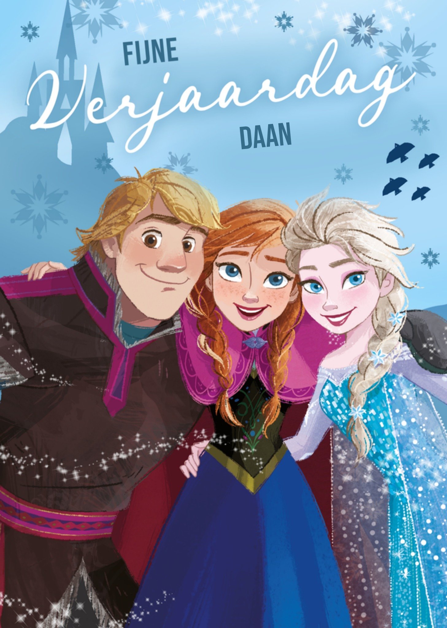 Verjaardagskaart Met naam Kaart Frozen
