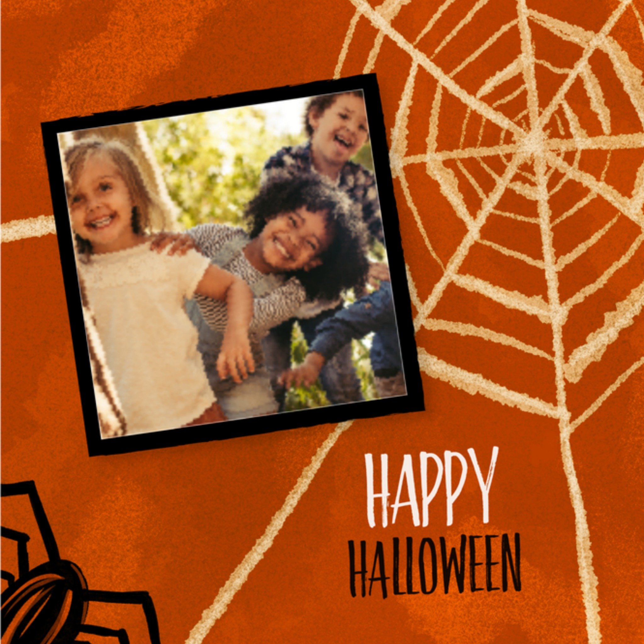 Greetz Halloweenkaart fotokaart Vierkant