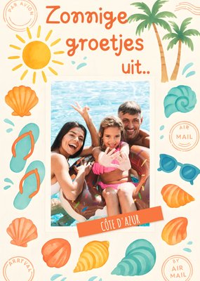 Greetz | Vakantie | Zonnige groetjes uit ansichtkaart