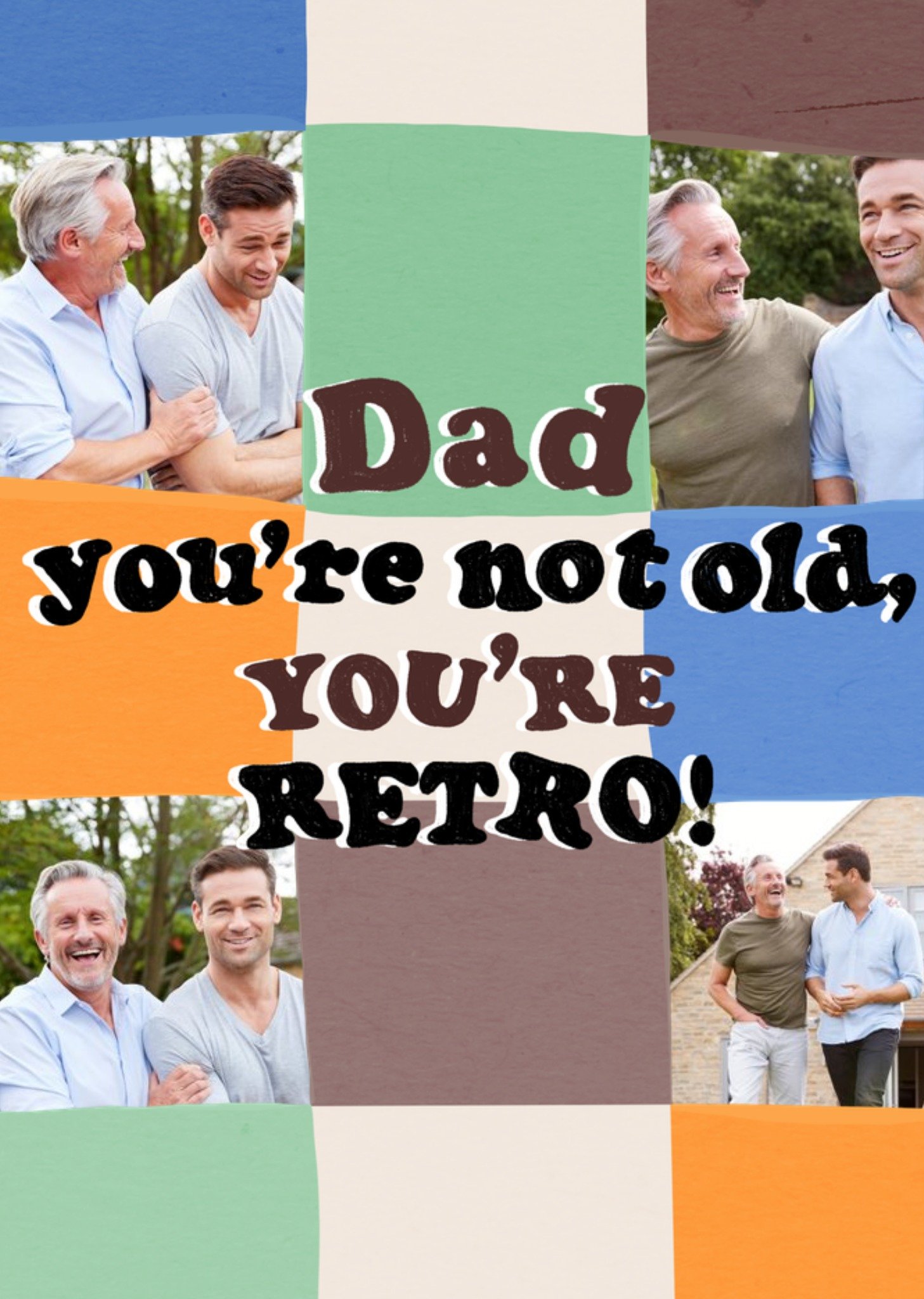 Verjaardagskaart Retro Met fotos Greetz