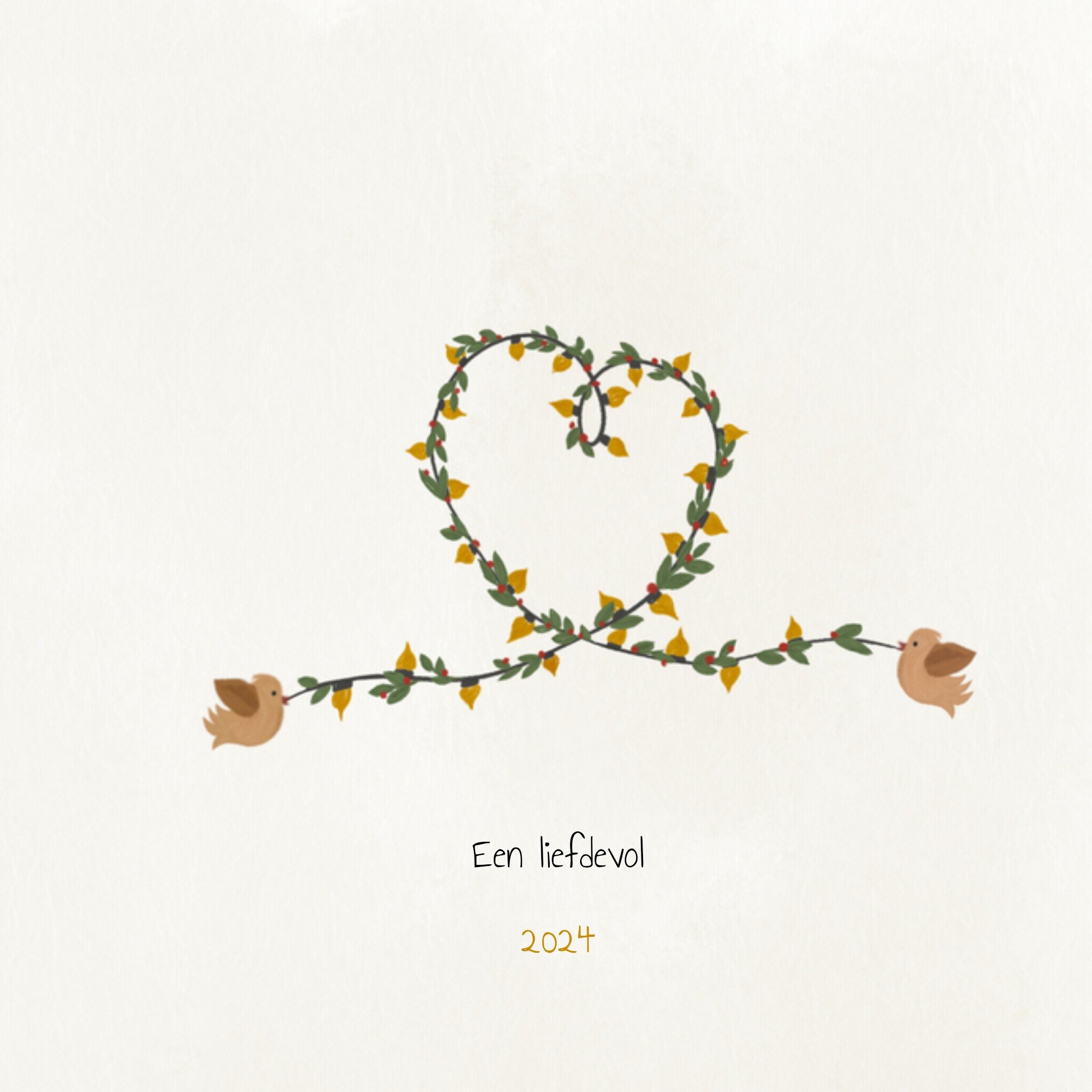 Greetz Kerstkaart jaartal Vierkant