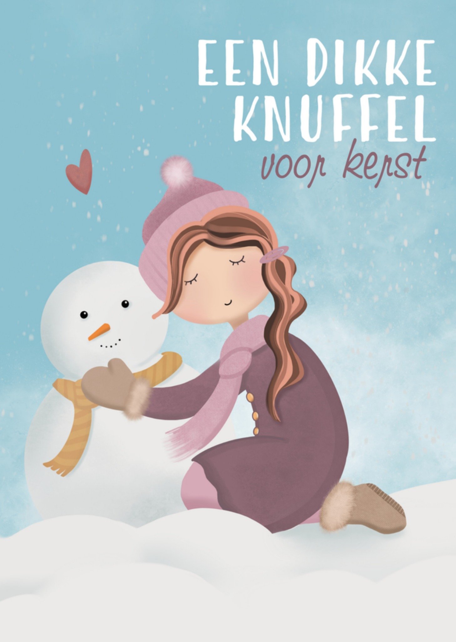 Kerstkaart kerstknuffel Greetz