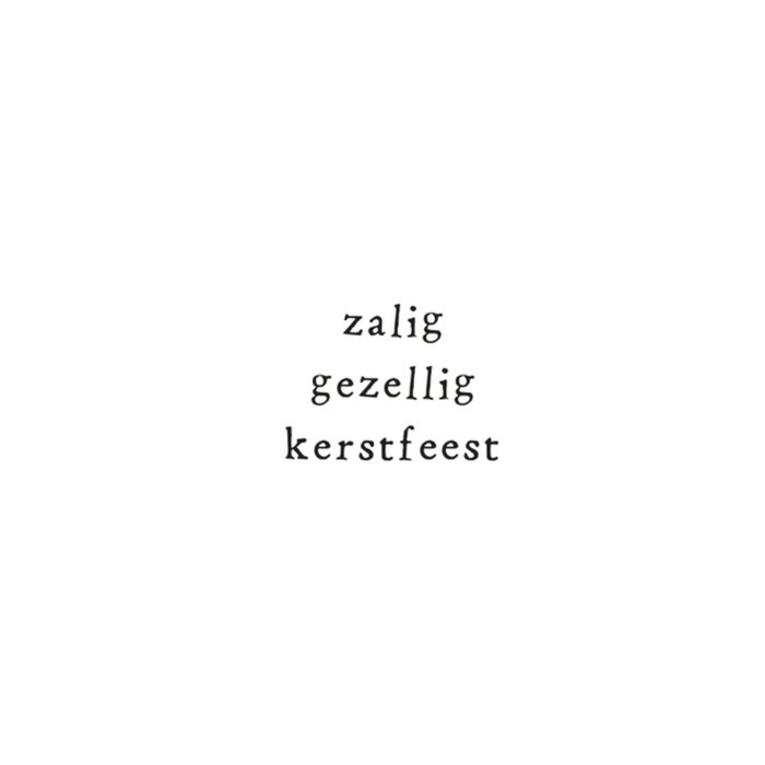 IKPAKJEIN | Kerstkaart | Zalig kerstfeest