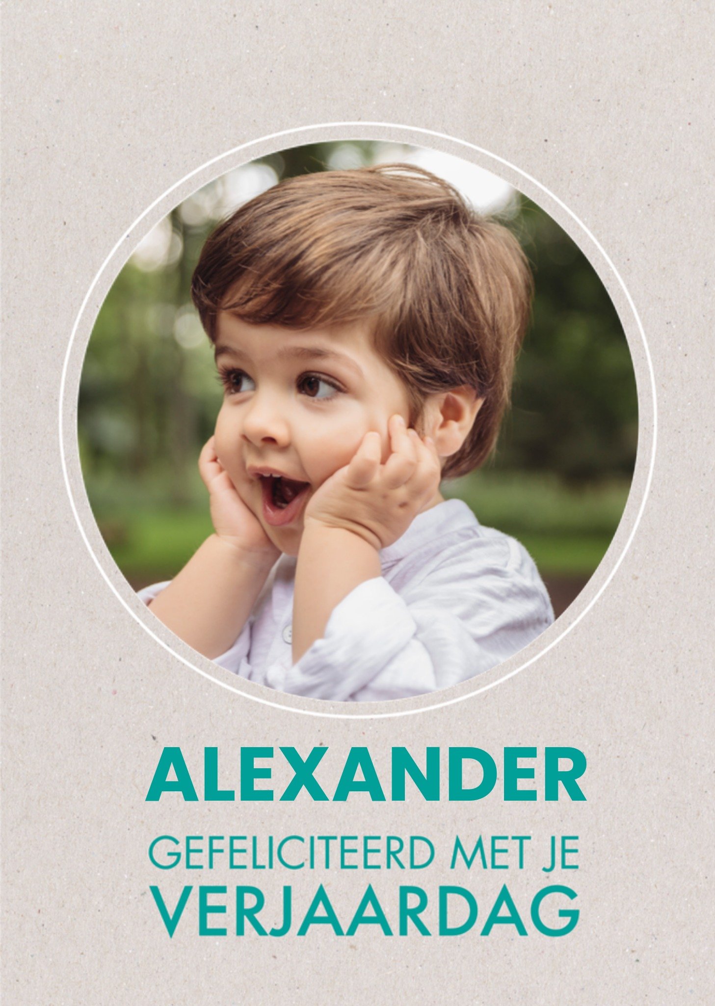 Verjaardagskaart fotokaart Kaart Paperclip