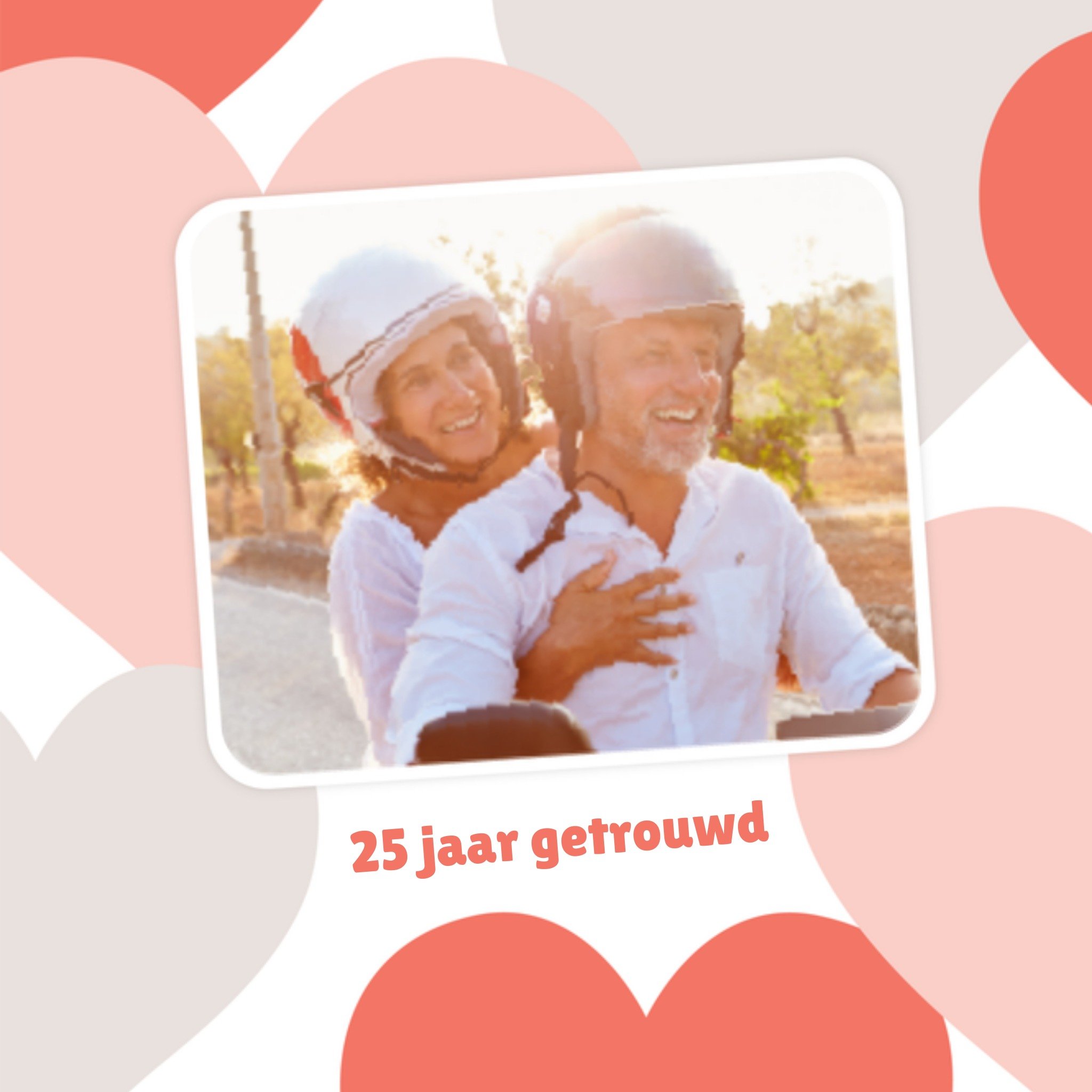 Greetz Huwelijkskaart Jubileum Foto Vierkant