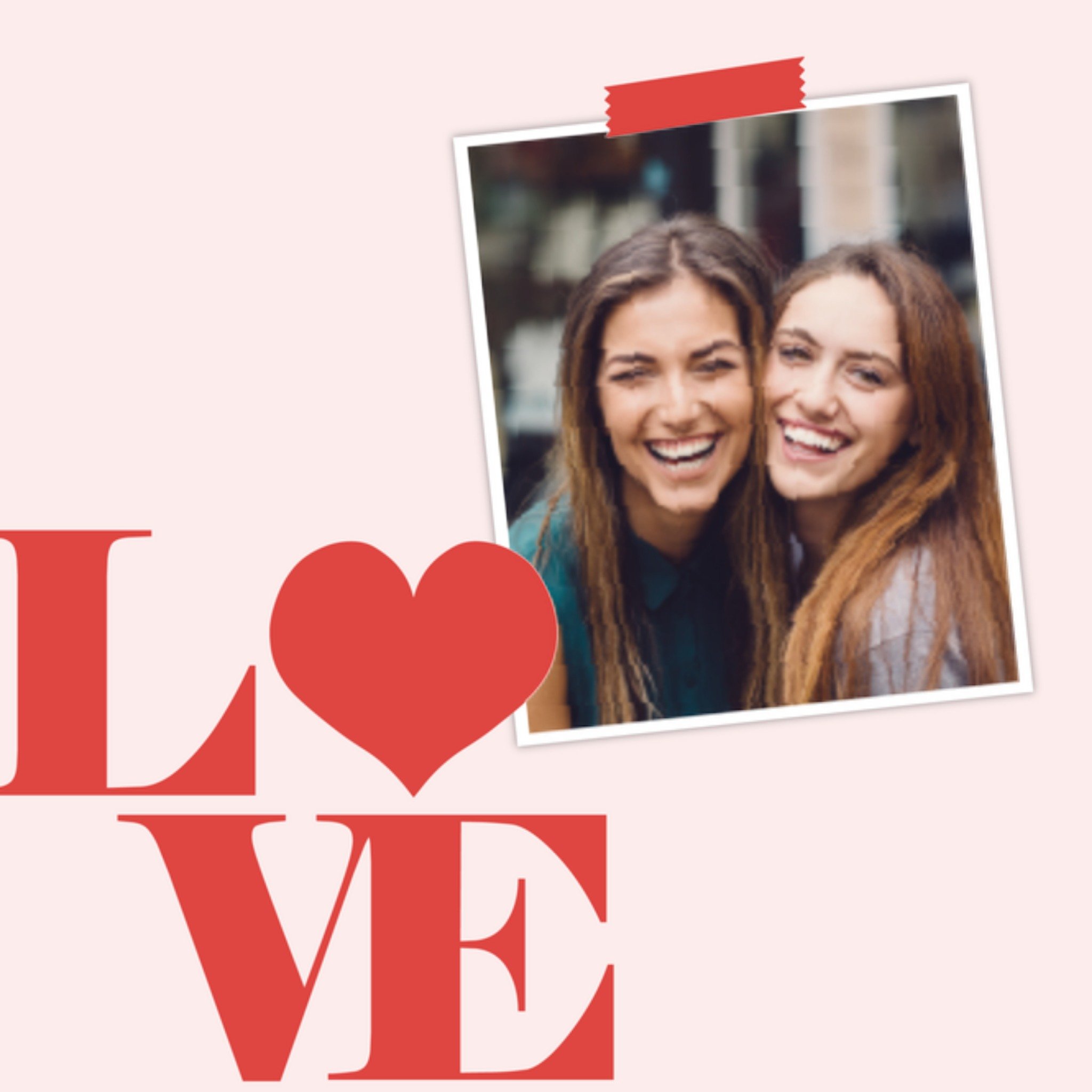 Greetz Valentijnskaart Fotokaart Love Vierkant