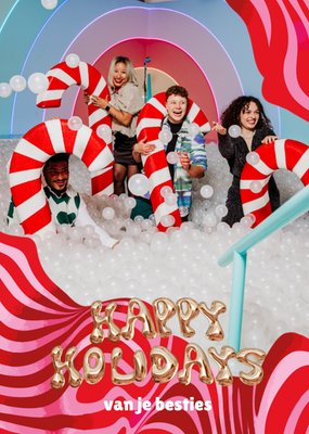 Greetz | Kerstkaart | The Upside Down Museum | Happy Holidays | Aanpasbare foto enn tekst