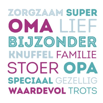 Greetz | Opa en oma dag | tekst