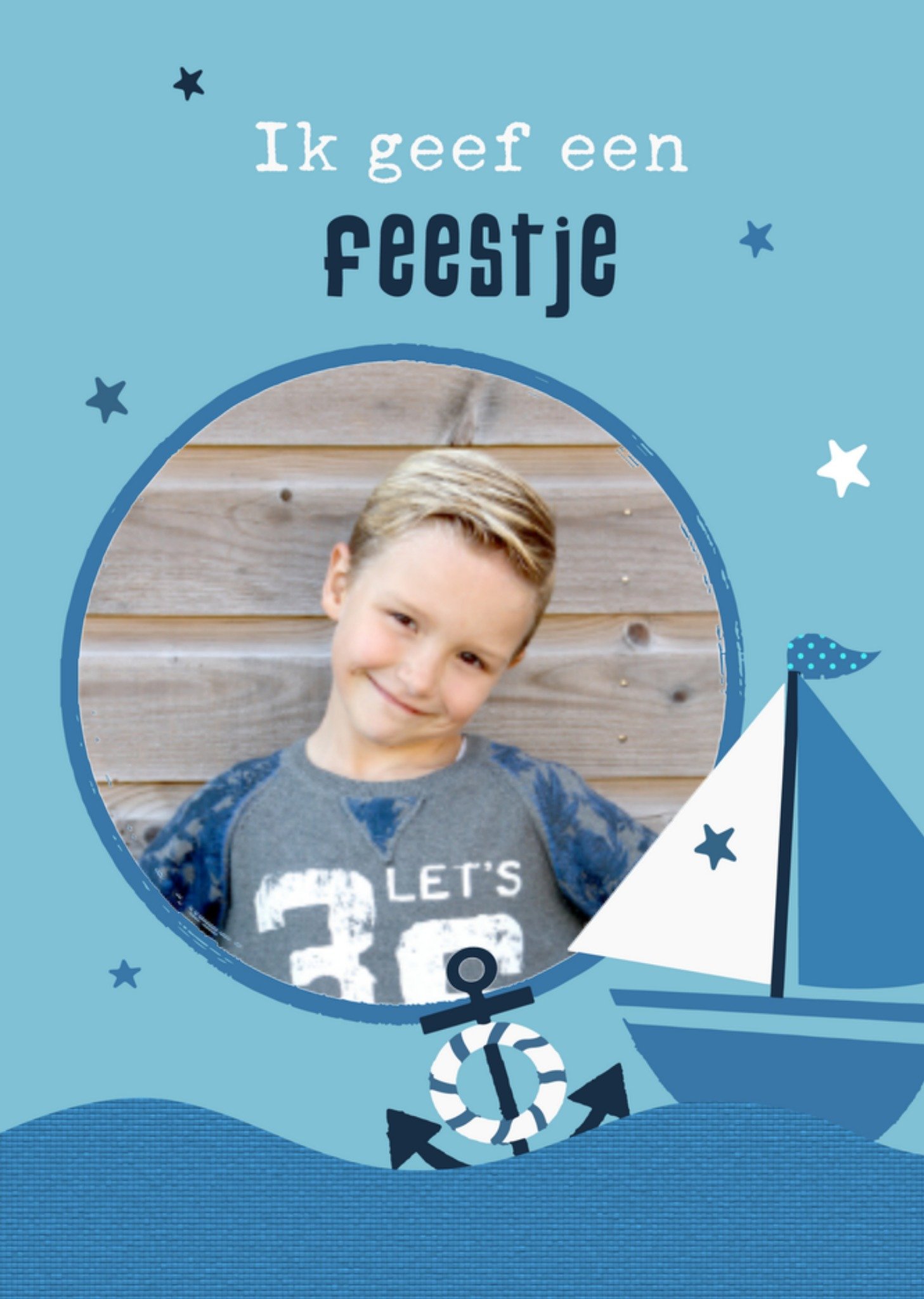 Greetz Kinderfeest Zeilboot Standard Card