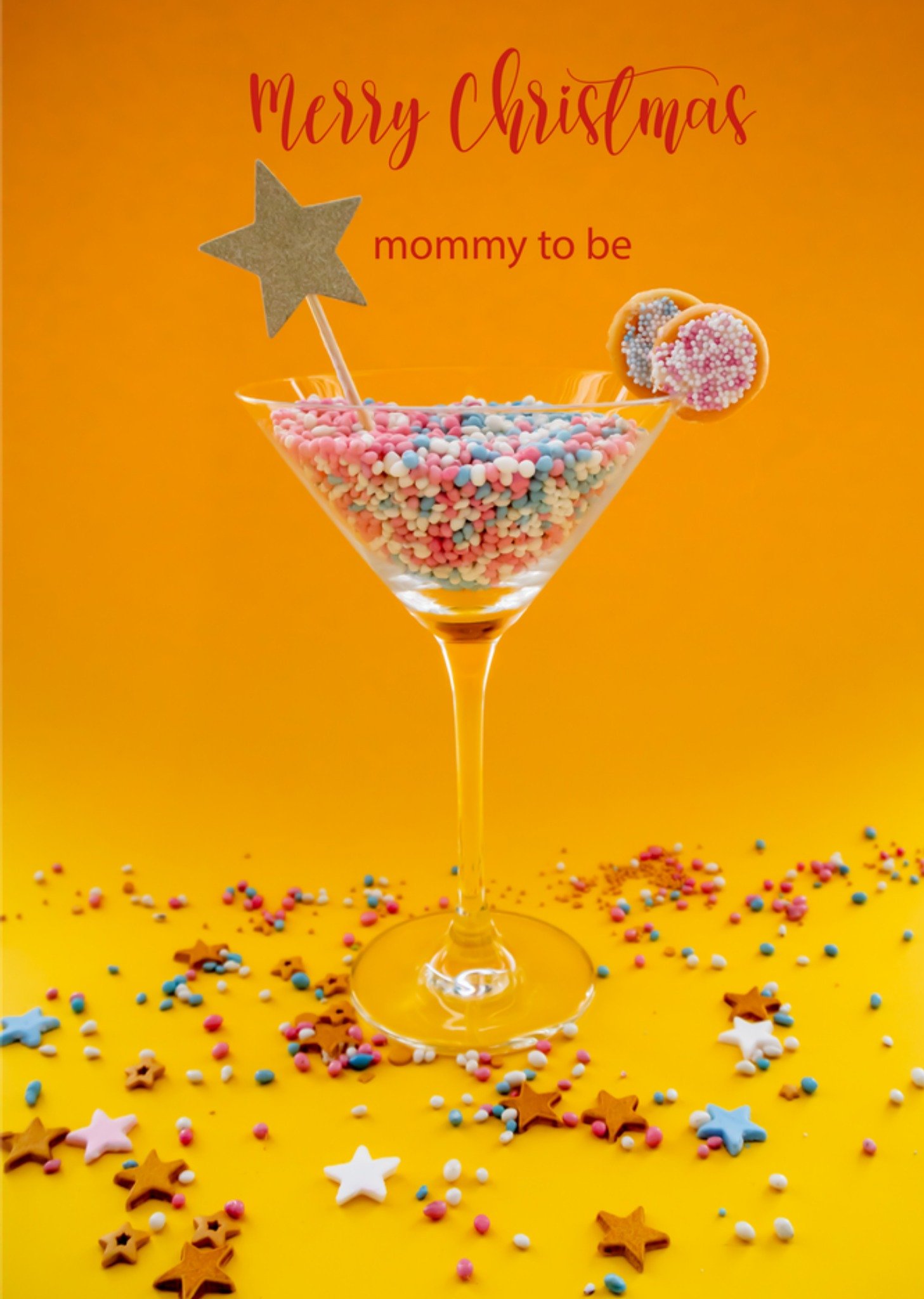 Kerstkaart Mommy to be Photoflash