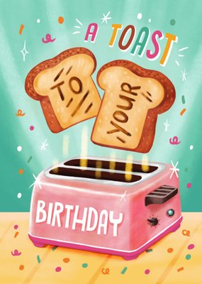 Aniet Illustration | Verjaardagskaart | A toast to your birthday