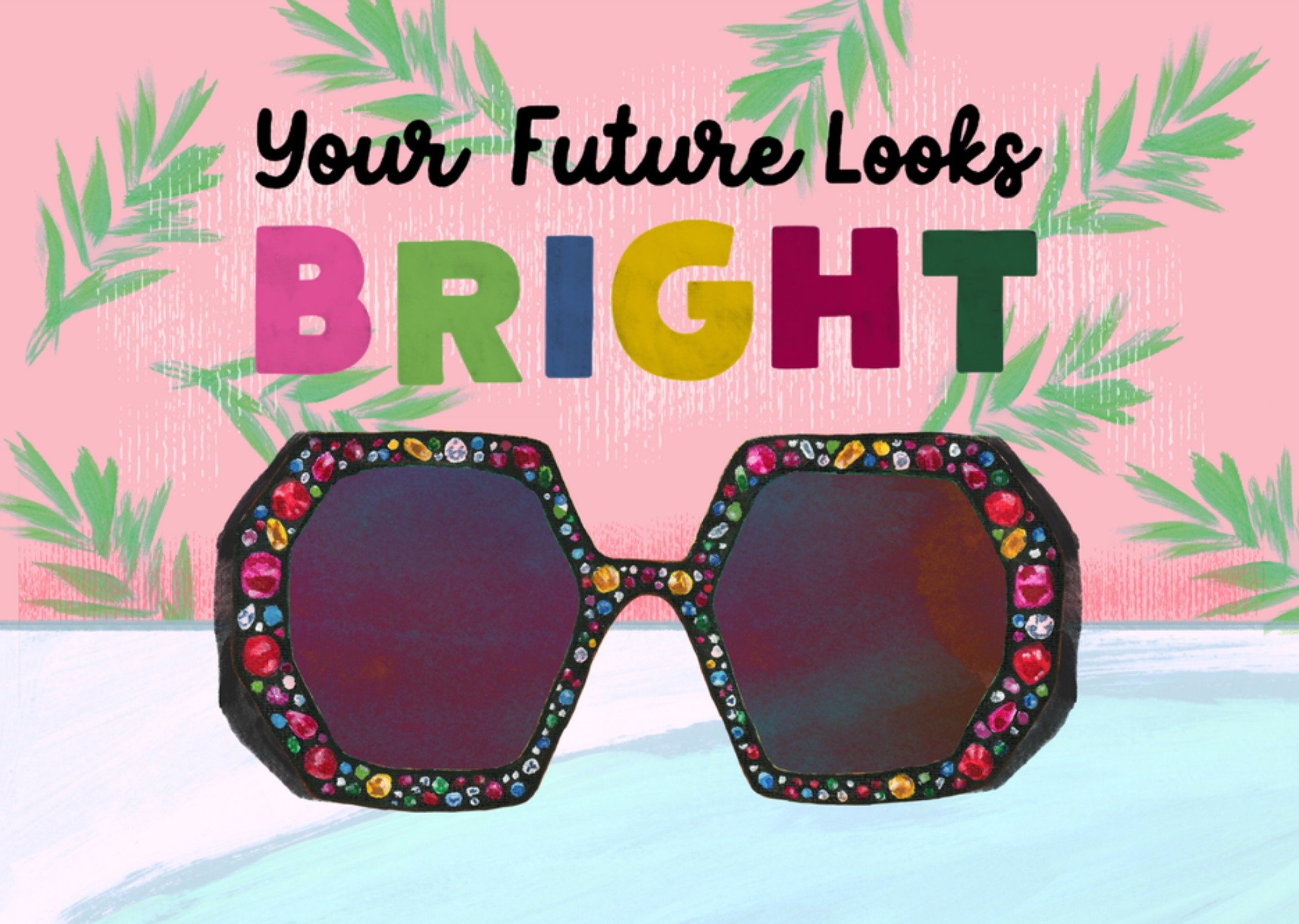 Verjaardagskaart Bright Kaart Drunk Girl Designs