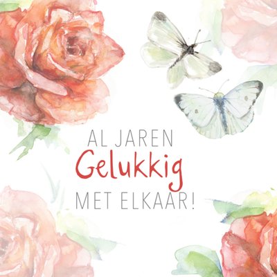 Michelle Dujardin | Jubileum kaart | Al jaren gelukkig met elkaar