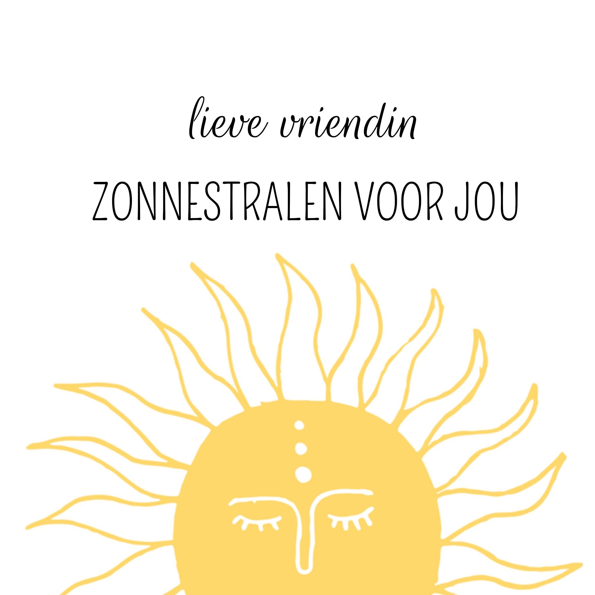 Greetz Denken aan Zonnestralen voor jou Vierkant