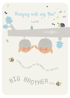 Mr & Mrs Downing | Geboortekaart | grote broer