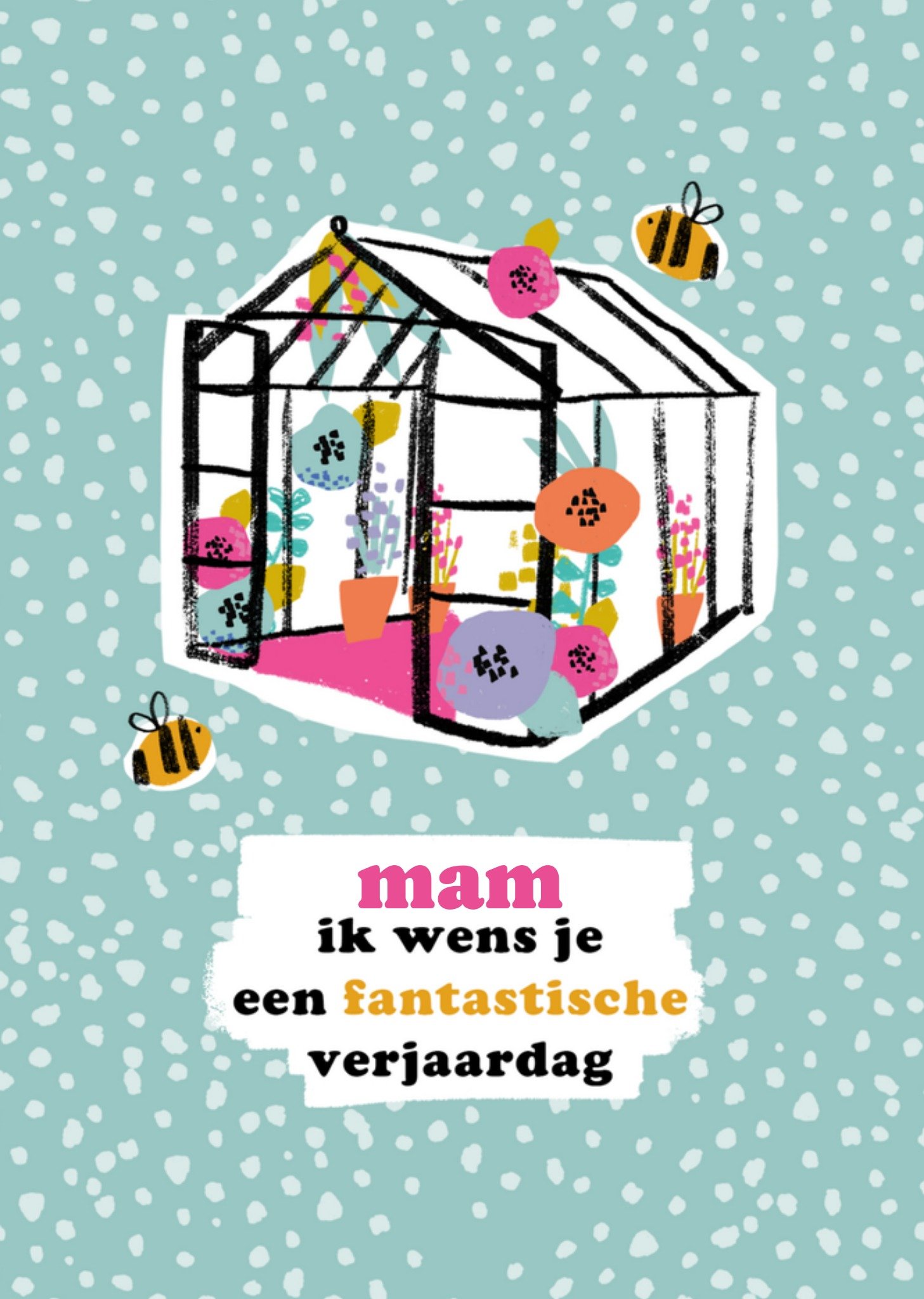 Verjaardagskaart broeikas Greetz