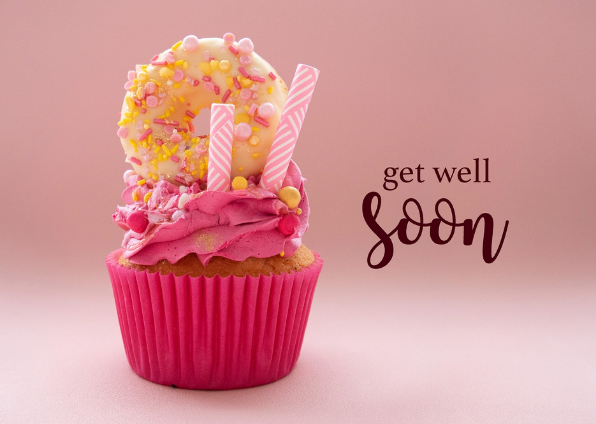 Beterschapkaart cupcake Kaart Photoflash