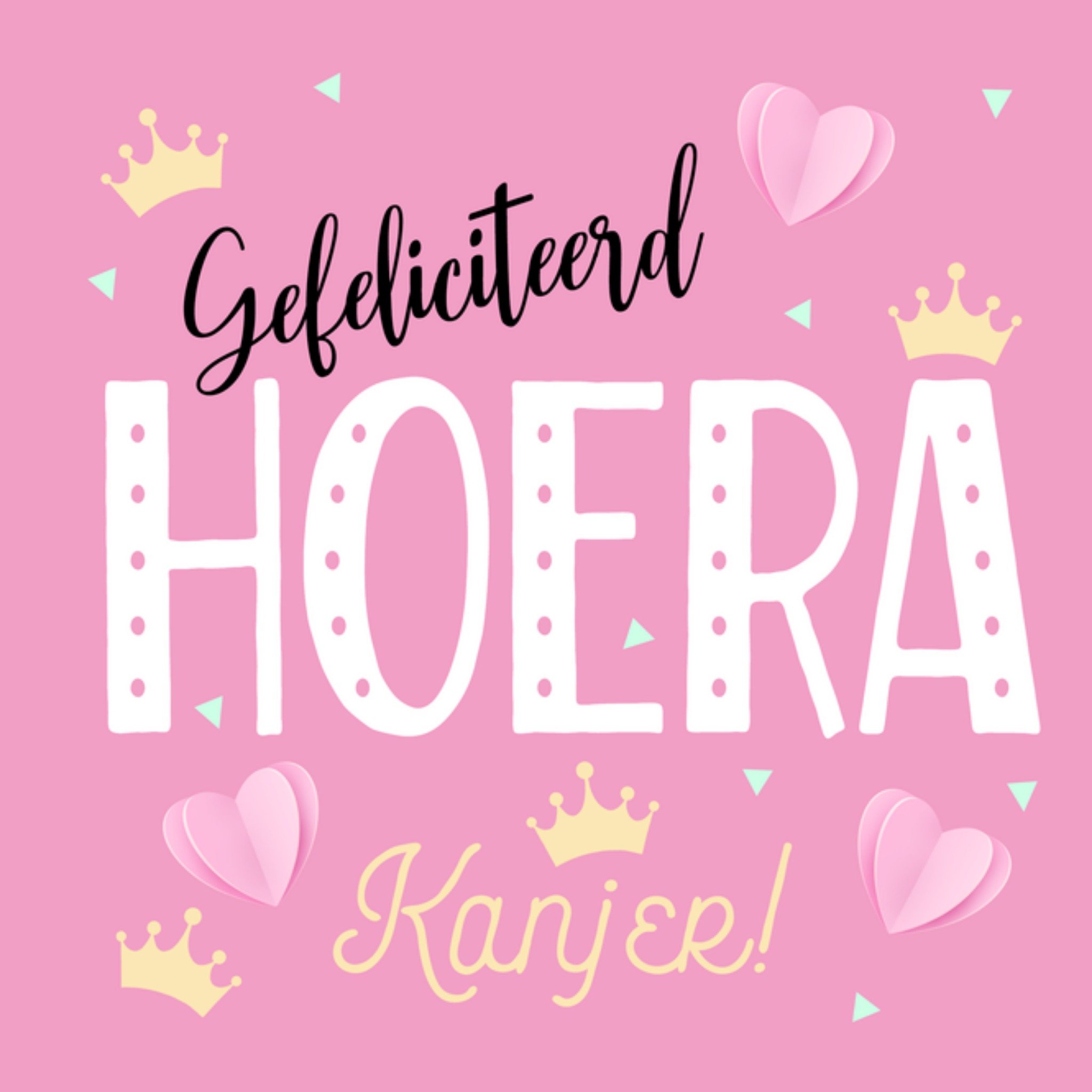 Verjaardagskaart Lief Meisje Vierkante Kaart Luckz