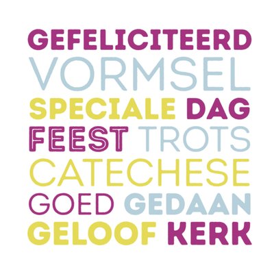 Greetz | Vormsel kaart | Speciale dag