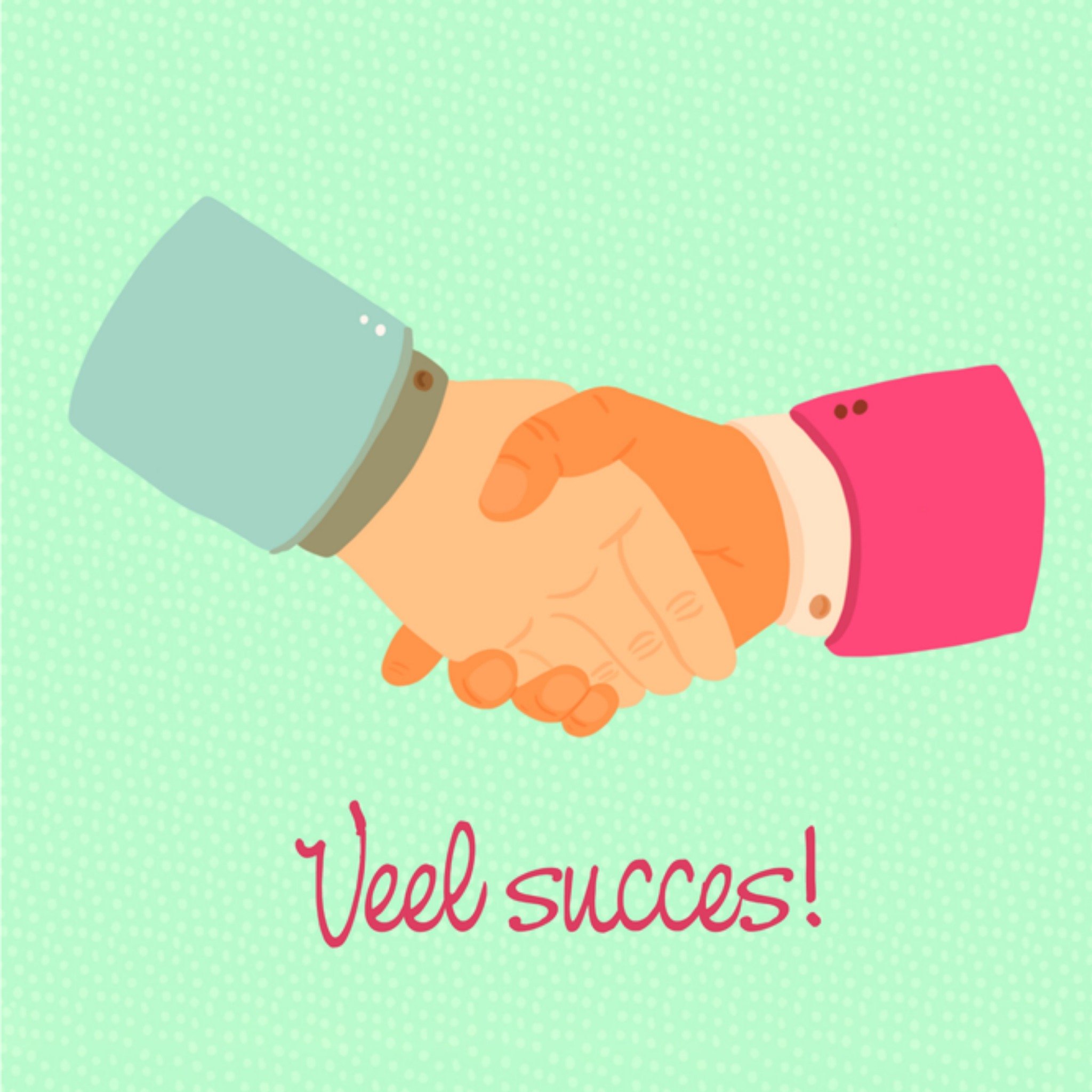 Greetz Succeskaart Handen Vierkant