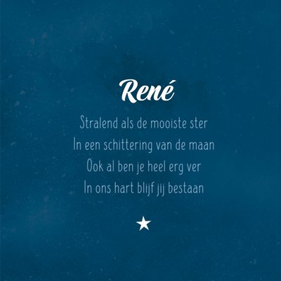 Kleine Vlindervoetjes | Condoleance | met naam