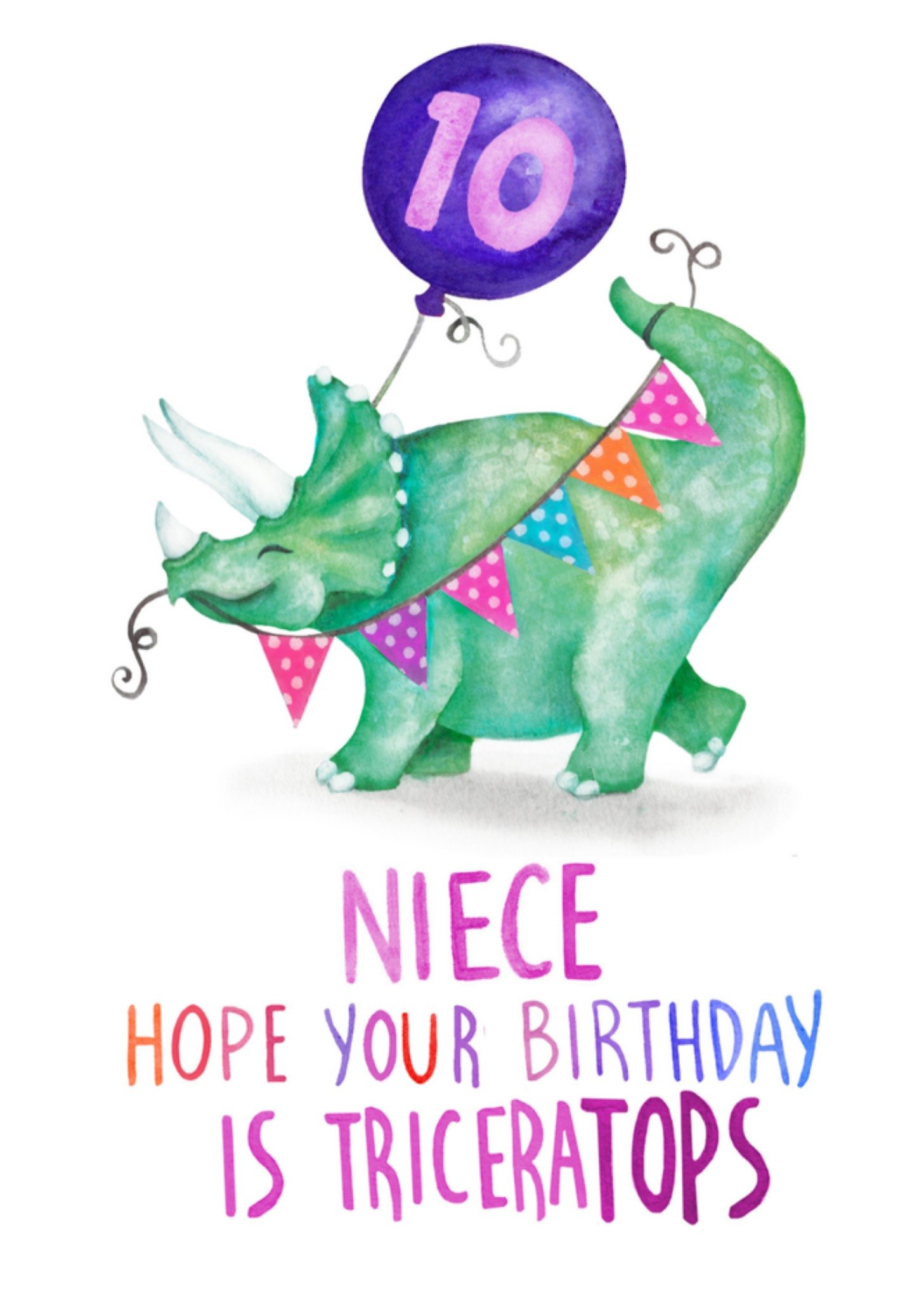 Verjaardagskaart dino nichtje Kaart Citrus Bunn