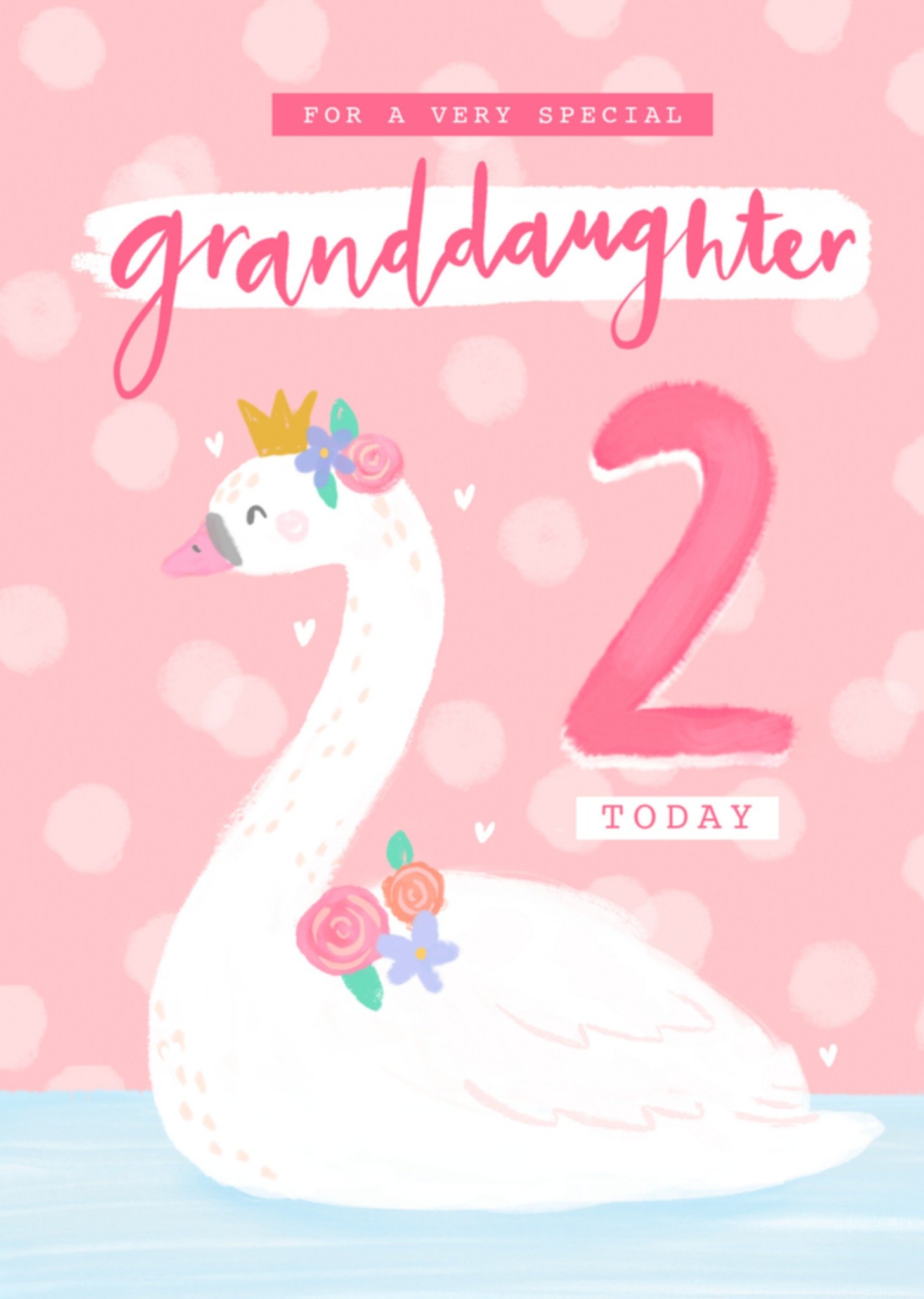 Verjaardagskaart zwaan met leeftijd Greetz