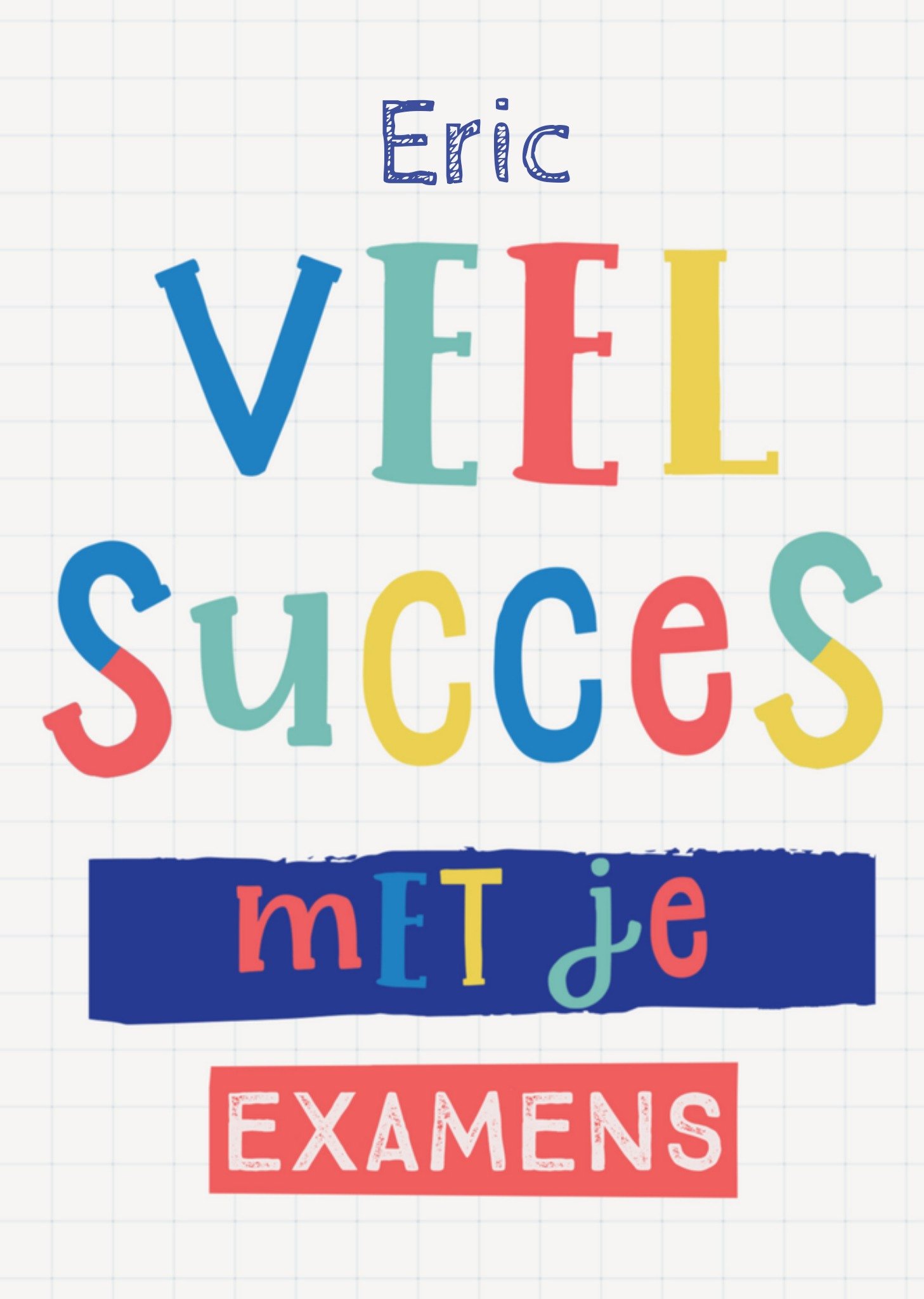 Natalie Alex Succeskaart met naam Kaart Mifkins