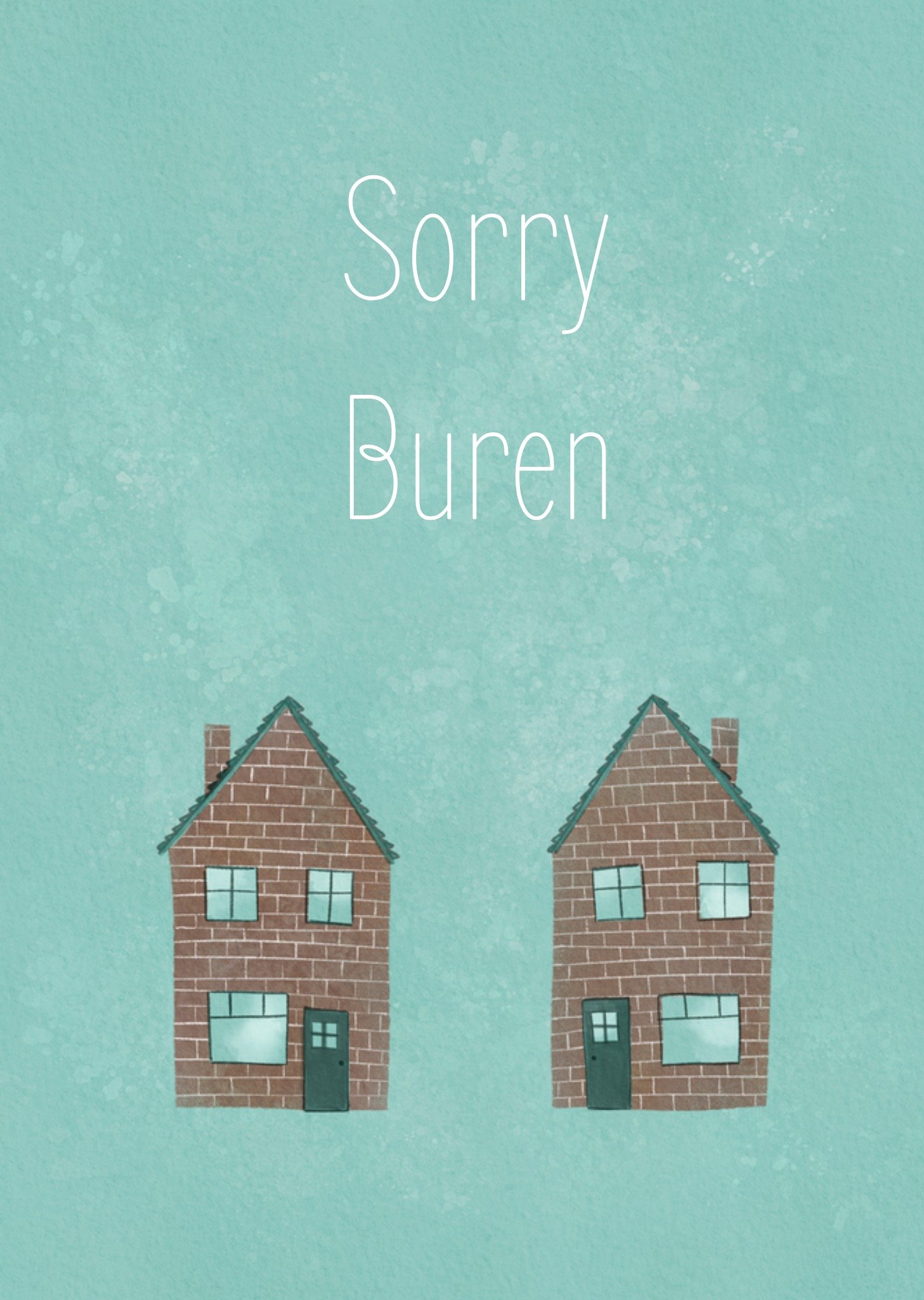 Sorry kaart buren huisje Kaart Petit Konijn