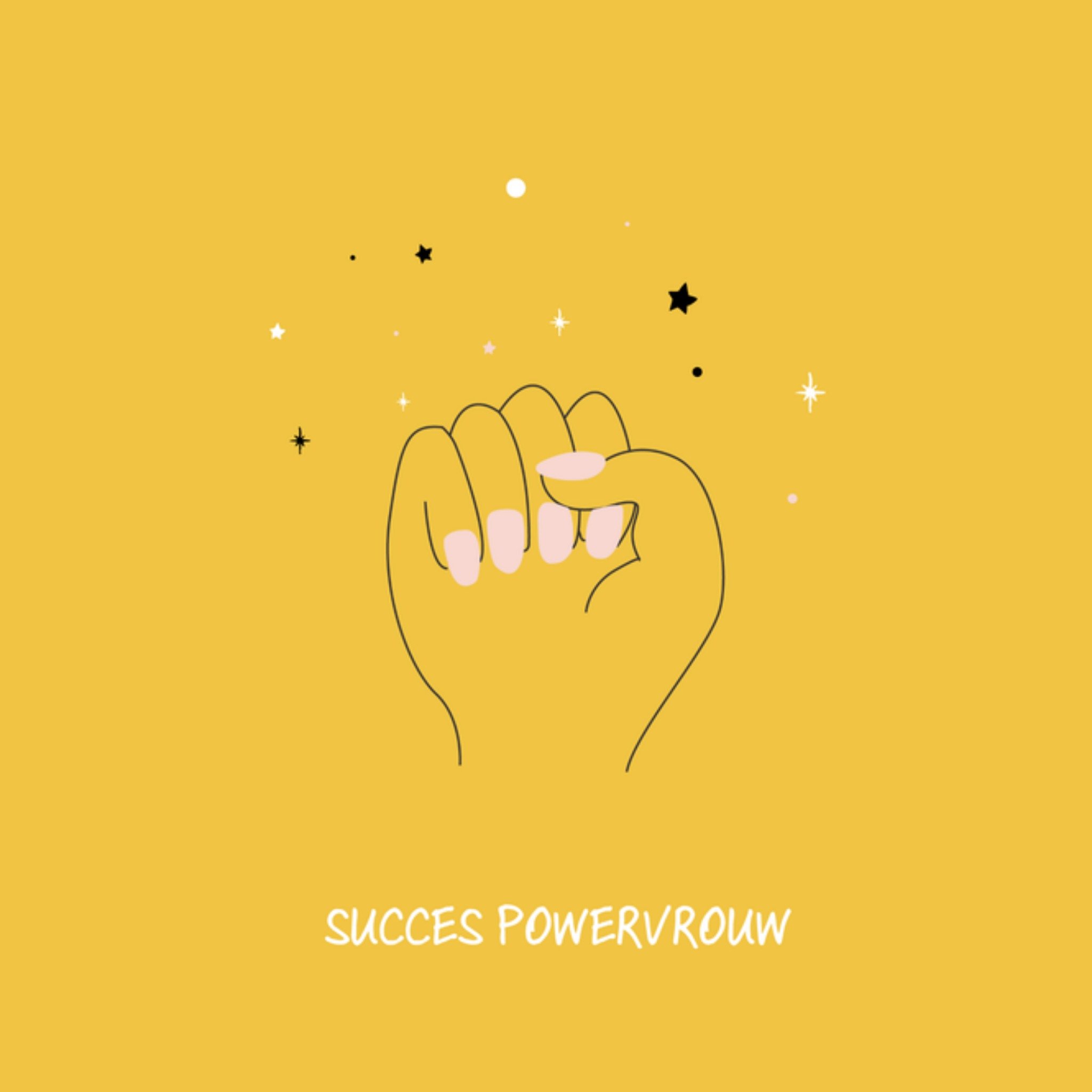 Greetz Succeskaart Succes Powervrouw Vierkant