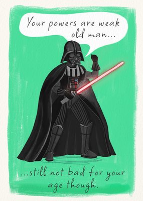 Star Wars | Verjaardagskaart | Your powers are weak old man