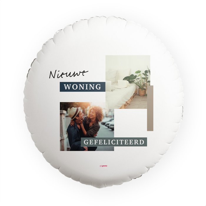 Ballon 'Nieuwe woning met eigen foto'