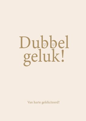 Dagelijkse Broodkruimels | Verjaardagskaart | Dubbel geluk!