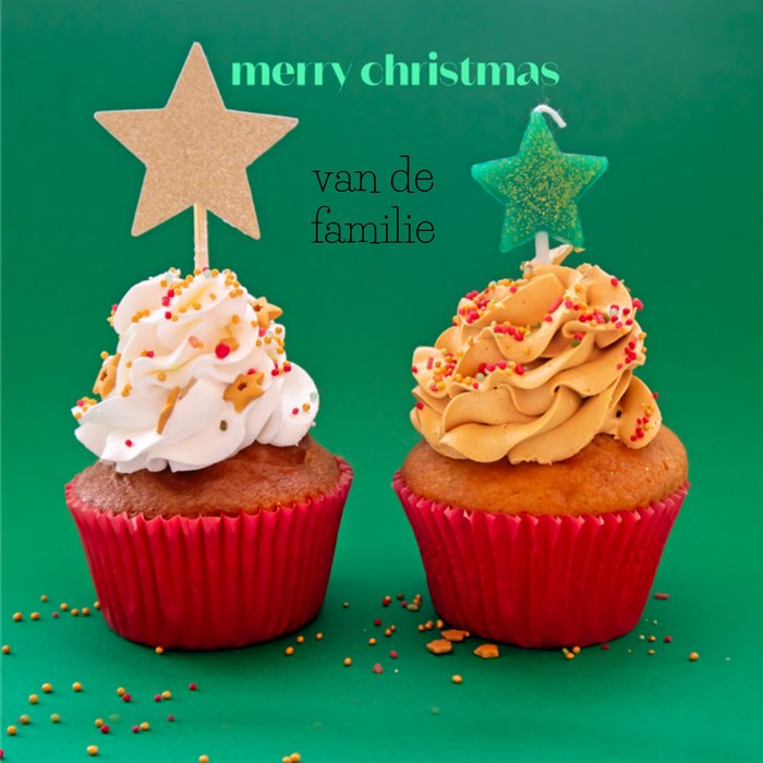 Photoflash | Kerstkaart | Cupcake | Merry christmas