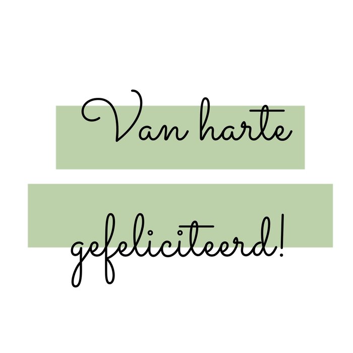 Greetz | Felicitatiekaart | van harte | kleur