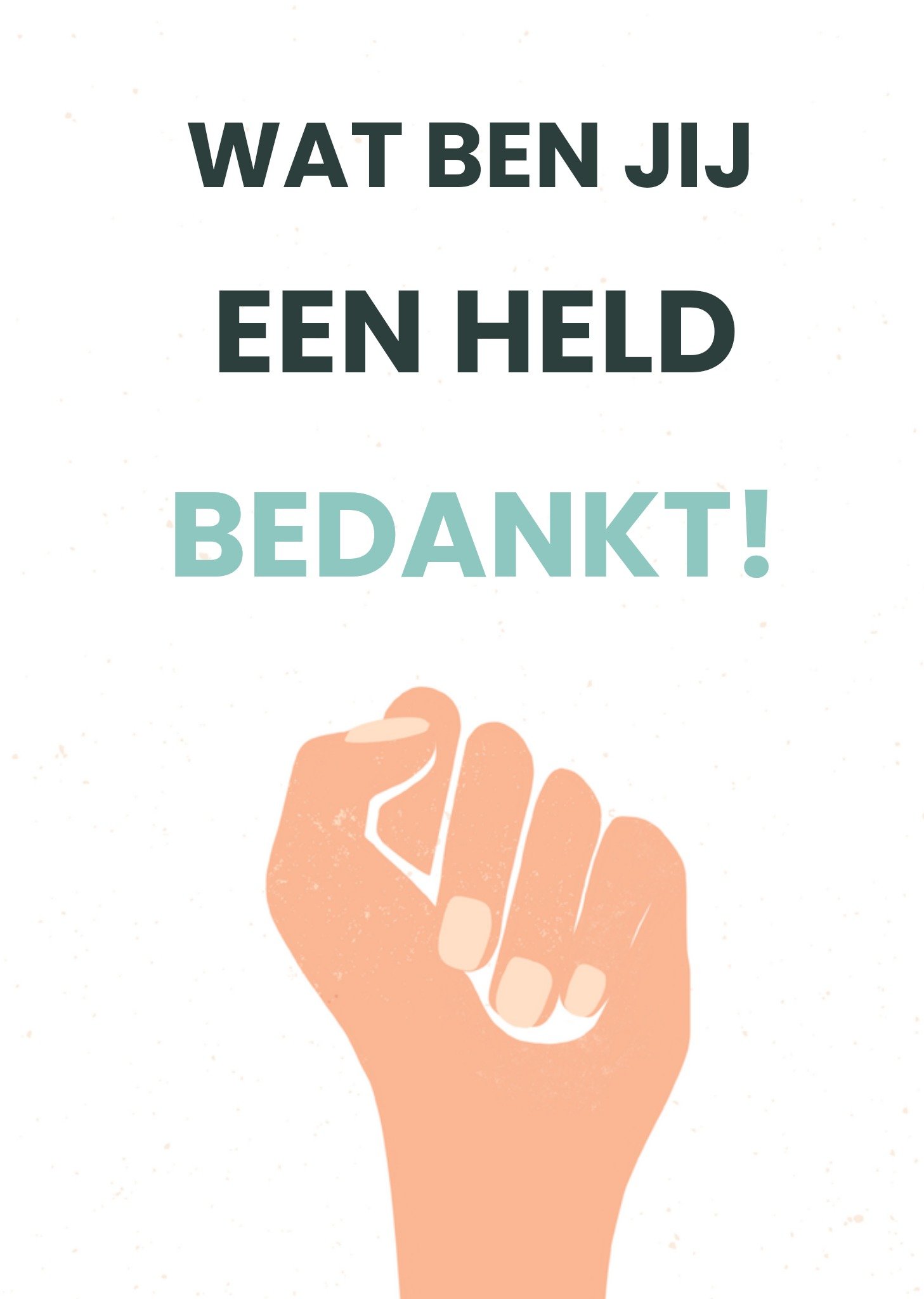 Greetz Bedankt kaart Tekst Standard Card