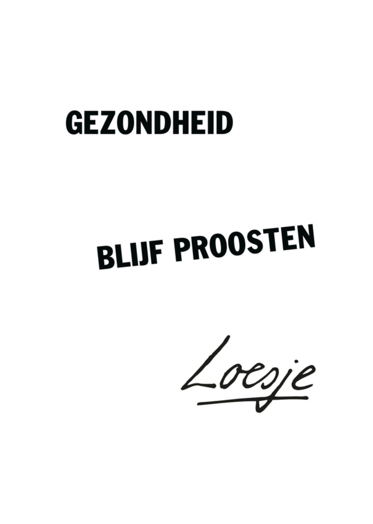 Beterschapskaart Gezondheid Kaart Loesje