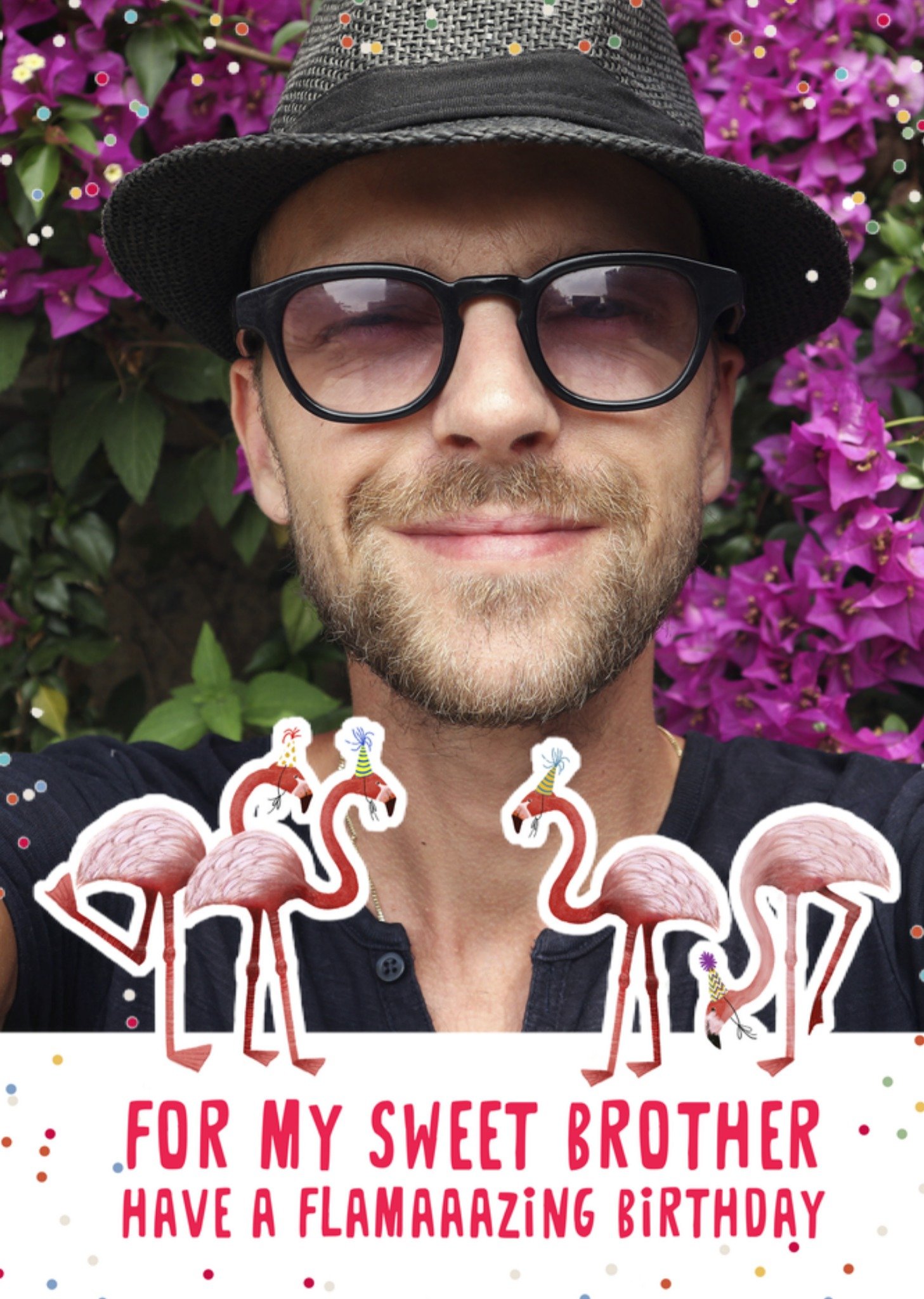 Patricia Hooning Verjaardagskaart Met foto Sweet brother Kaart Fishuals